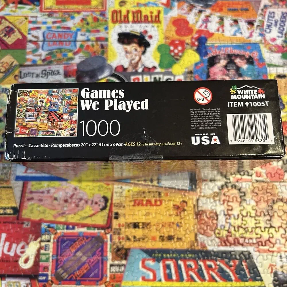 White Mountain 1000 Piece Jigsaw Puzzle 